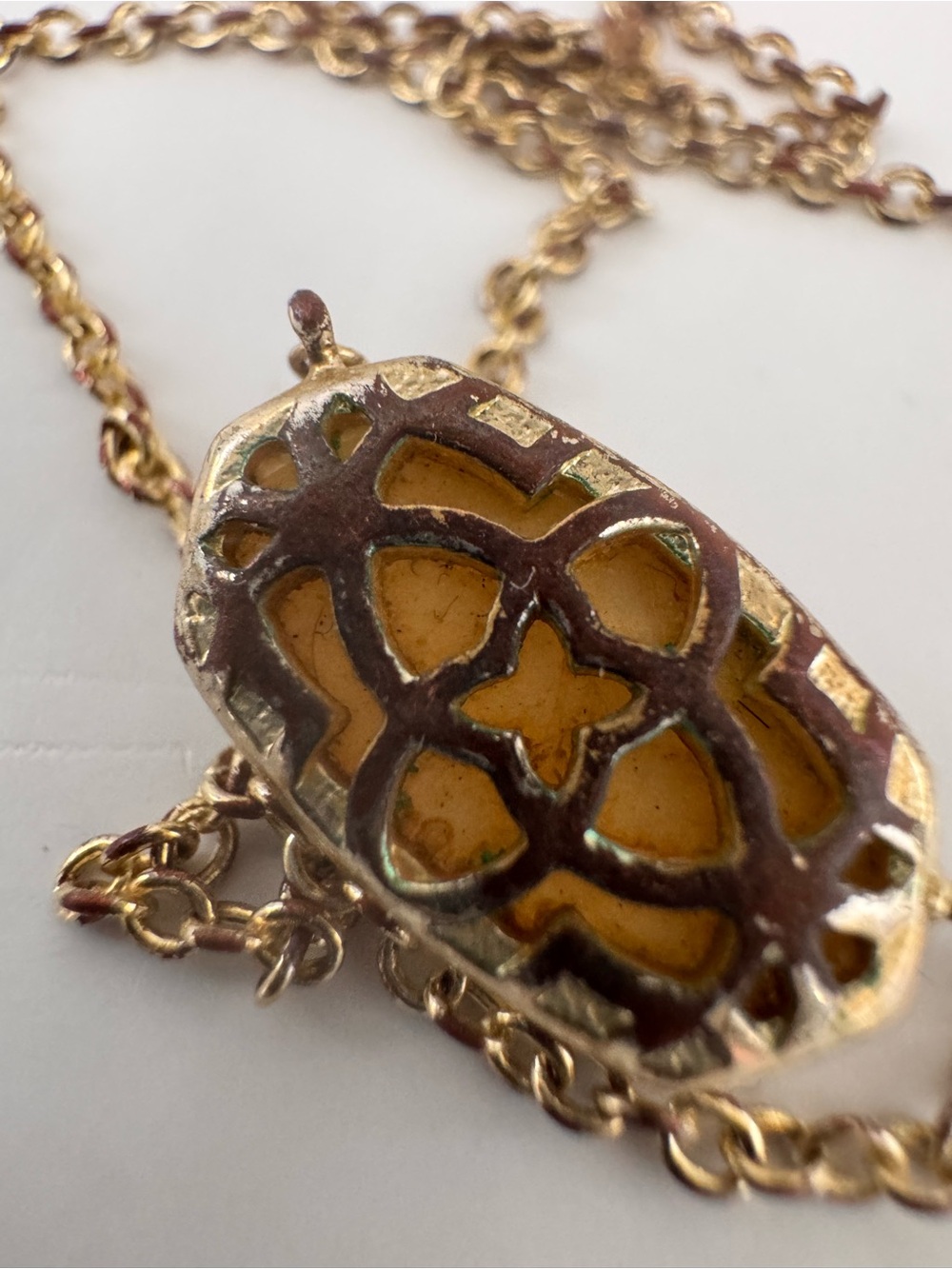 Kendra Scott Rose Gold Tone Oval Pendant Necklace - Picture 6 of 9